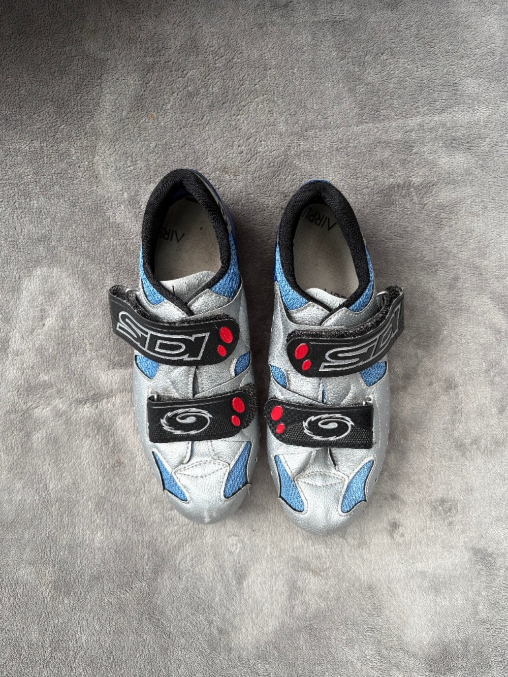 SIDI Clipless Road Bike Cycling Shoes Silver/Blue Women’s Size EU 37W/US7